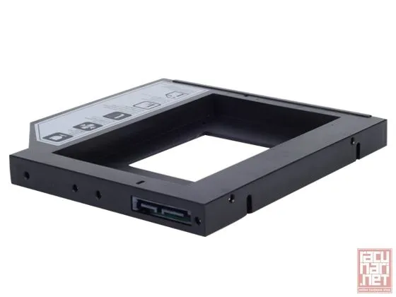 SilverStone Treasure TS09, Interchangeable 12,7mm notebook optical drive slot to 2.5" SATA SSD or HDD