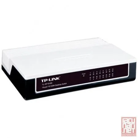 TP-LINK TL-SF1016D, 16-port Unmanaged 10/100M Desktop Switch