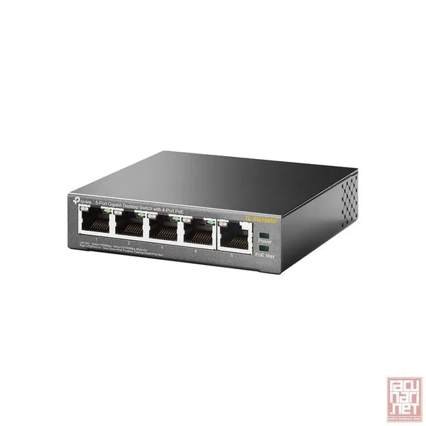 TP-LINK TL-SG1005P, 5-Port Gigabit Desktop Switch with 4-Port PoE