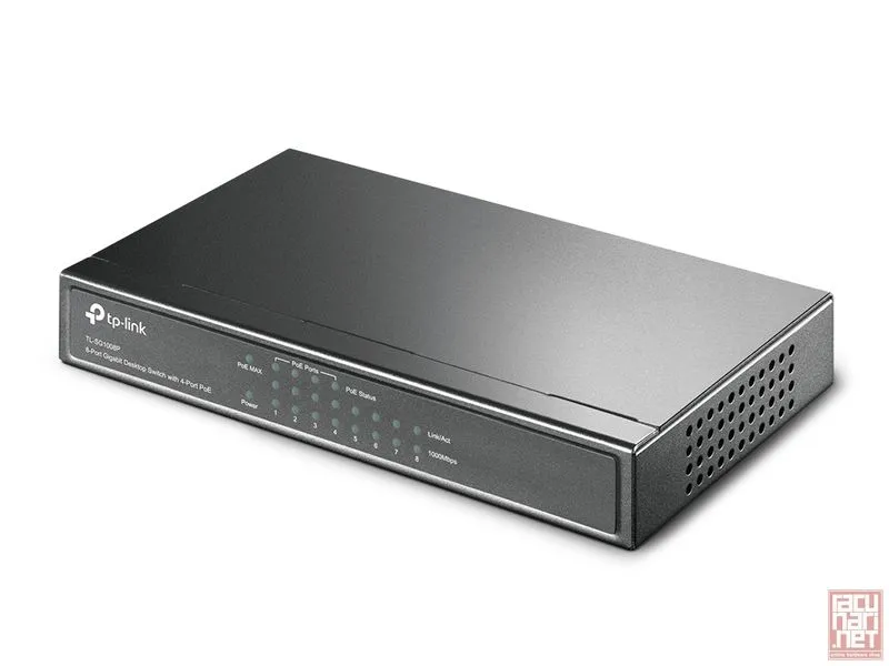 TP-Link TL-SG1008P, 8-Port Gigabit Desktop Switch with 4-Port PoE