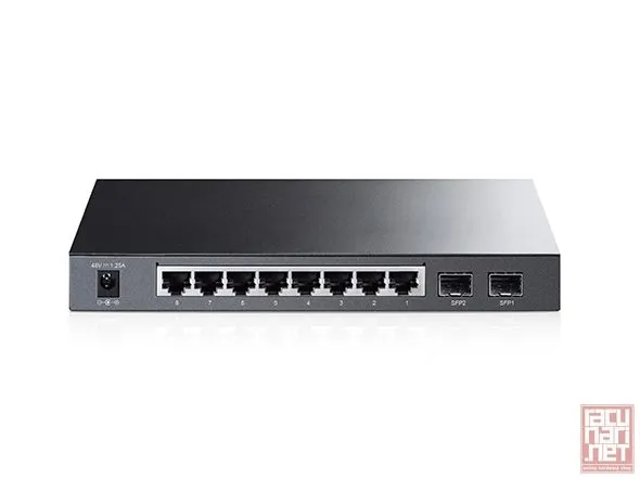 TP-Link TL-SG2210P, 8-Port Gigabit Smart PoE Switch with 2 SFP Slots