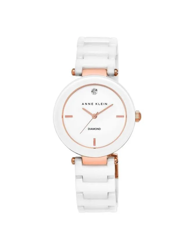 Anne klein ak/1018rgwt ceramic