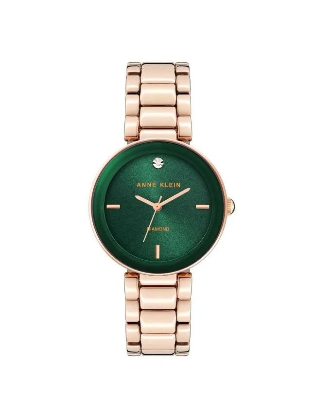 Anne klein ak/1362gnrg diamond dial