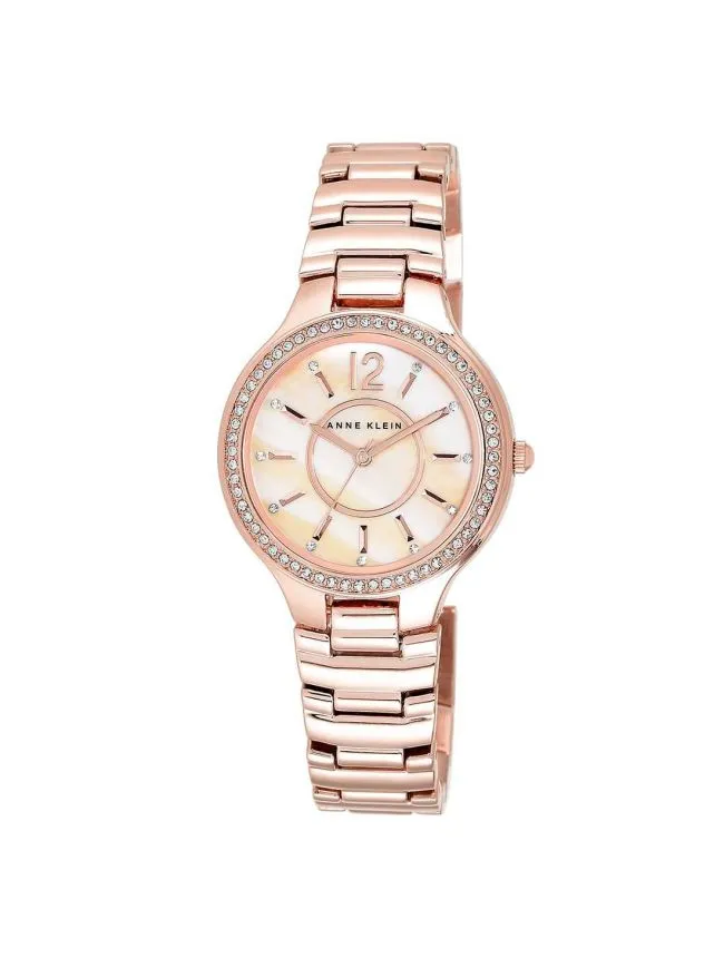 Anne klein ak/1854rmrg crystal metals