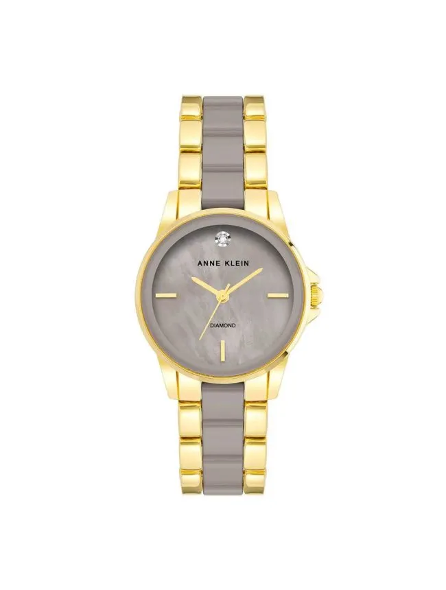 Anne klein ak/4118tpgb diamond ceramic