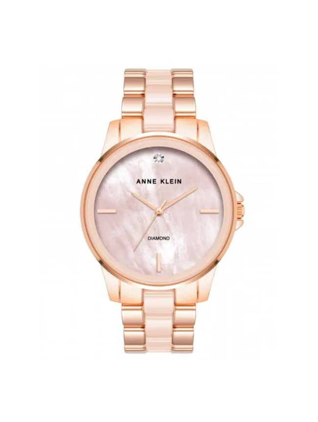 Anne klein ak/4120bhrg diamond ceramic