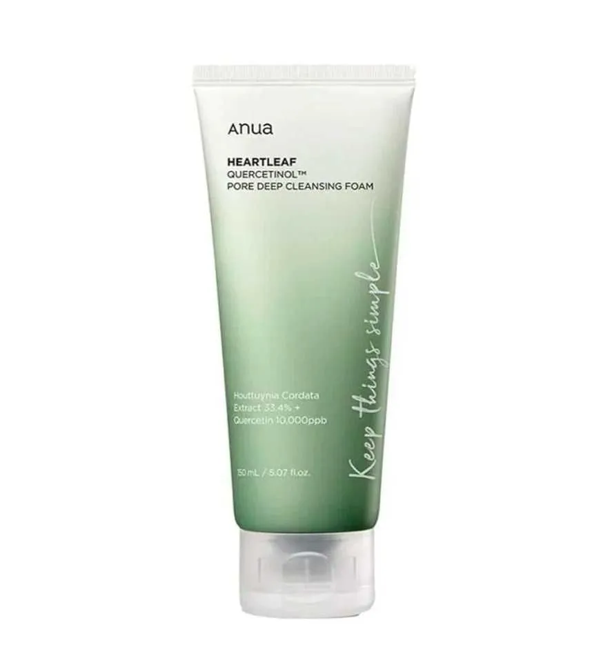 Anua heartleaf quercetinol pore deep cleansing foam 150ml