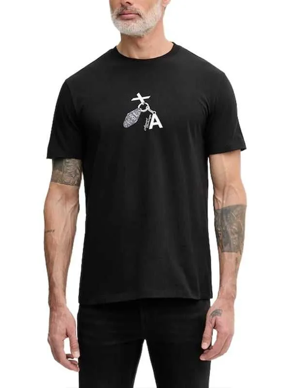 Armani exchange - crna muška majica