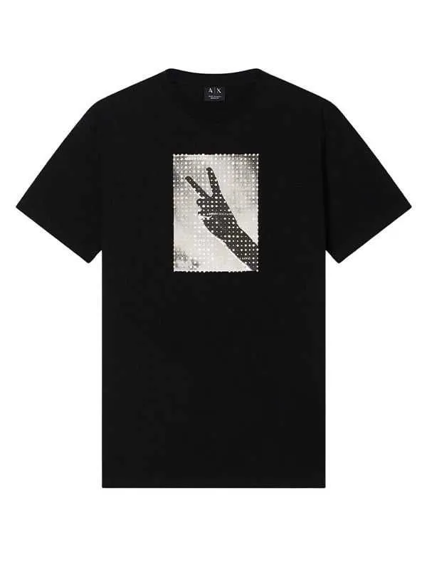 Armani exchange - crna muška majica