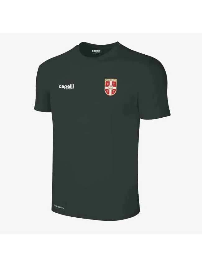 Basics tee with sleeve logo