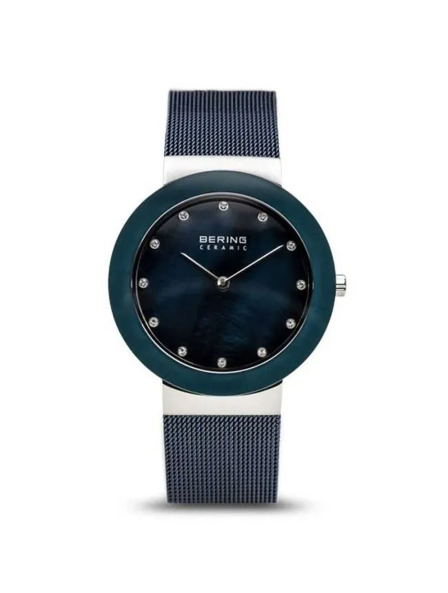 Bering 11435-387 ceramic polished silver