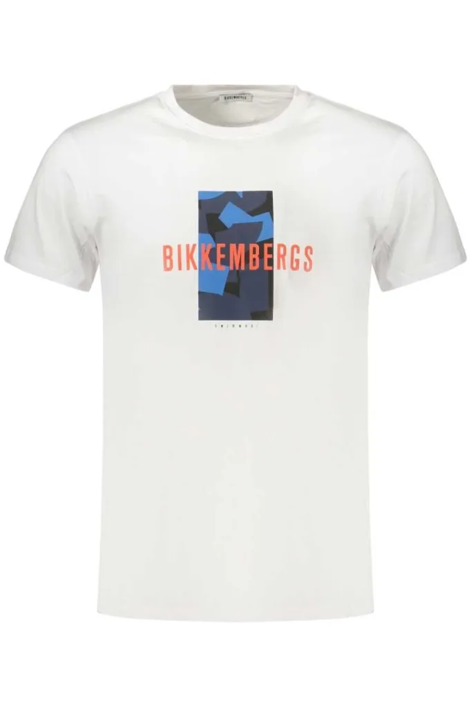 Bikkembergs muška majica bkk3mts03, bela