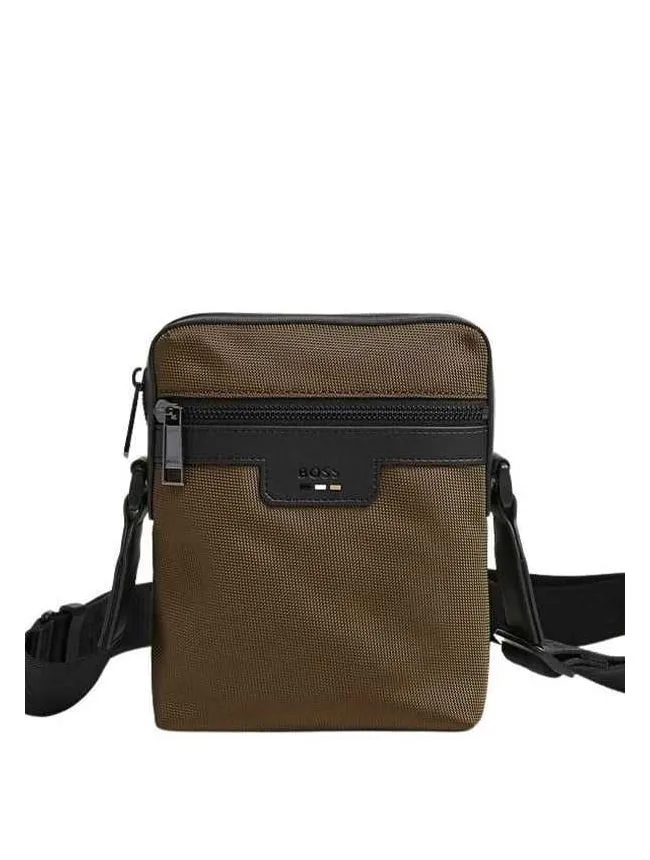 Boss - maslinasta muška torbica
