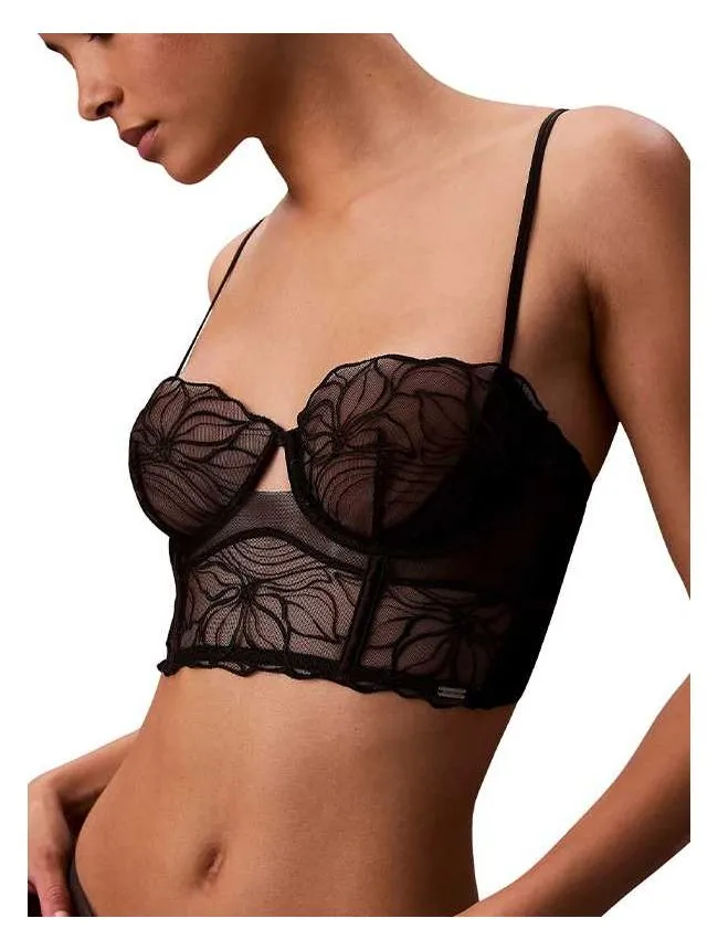 Calvin klein - balconette crni grudnjak