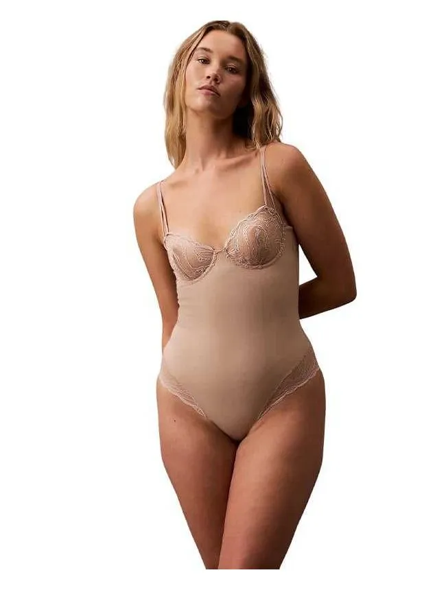 Calvin klein - bež ženski bodi