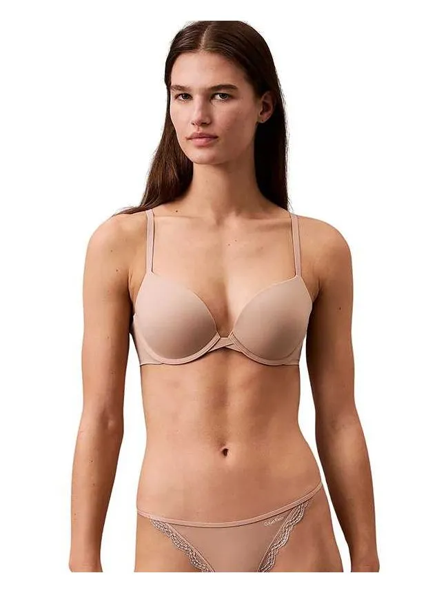 Calvin klein - bež push-up grudnjak