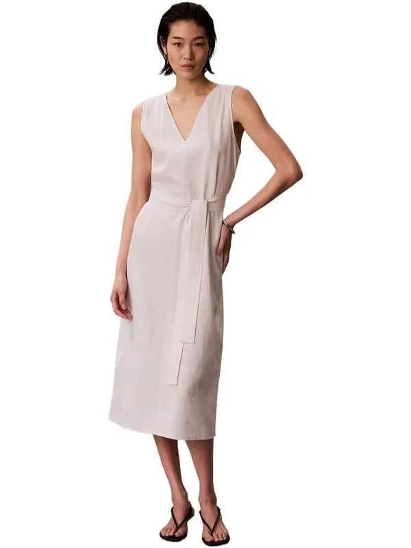 Calvin klein - bela midi haljina