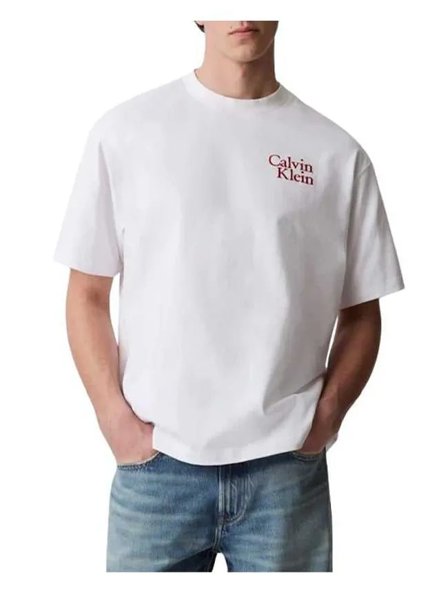Calvin klein - bela pamučna muška majica