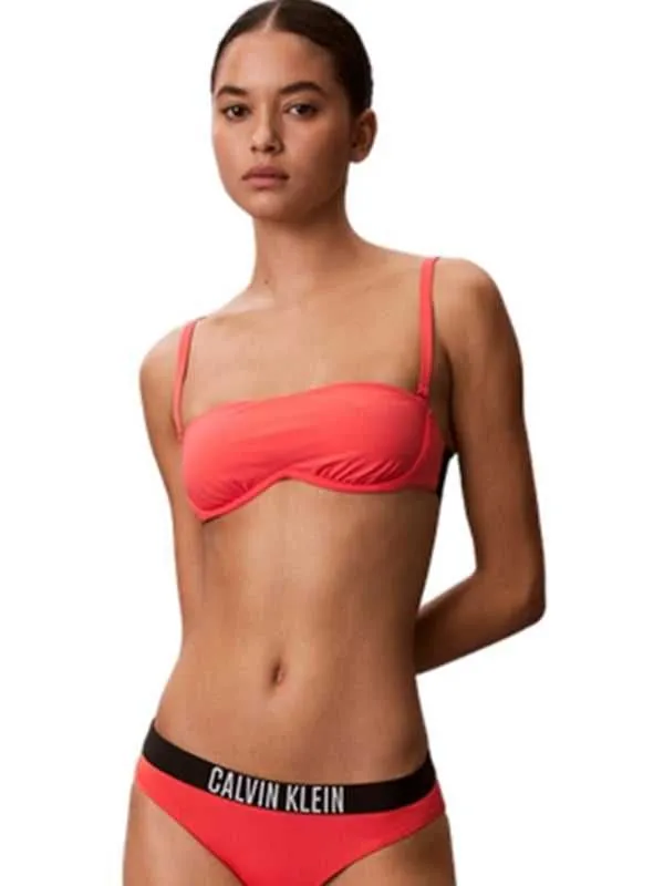 Calvin klein - coral ženski bikini top