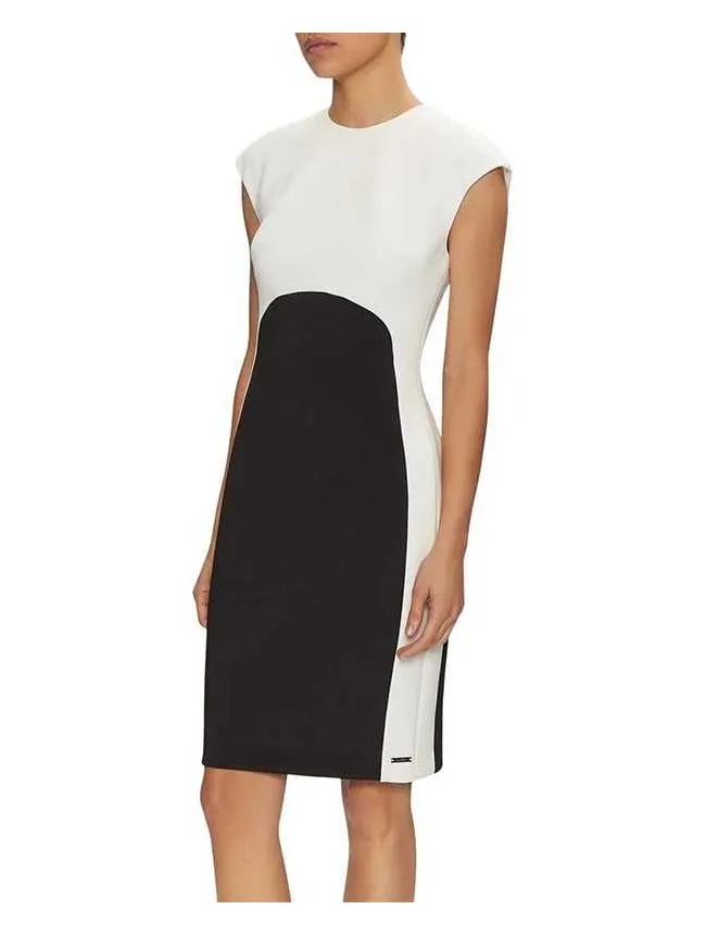 Calvin klein - crno-bela mini haljina