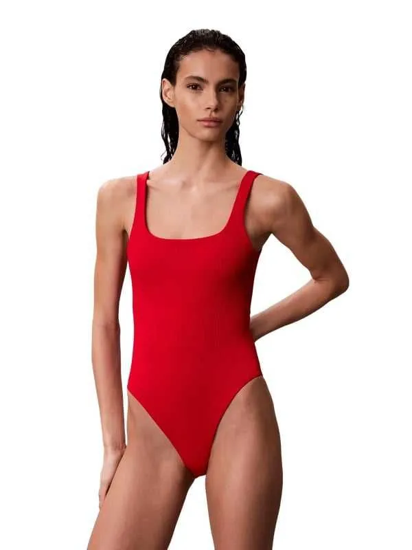 Calvin klein - crveni ženski jednodelni kupaći
