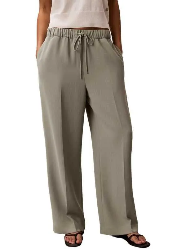 Calvin klein - maslinaste ženske pantalone