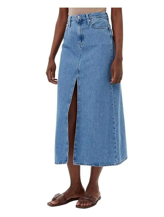 Calvin klein - midi teksas suknja