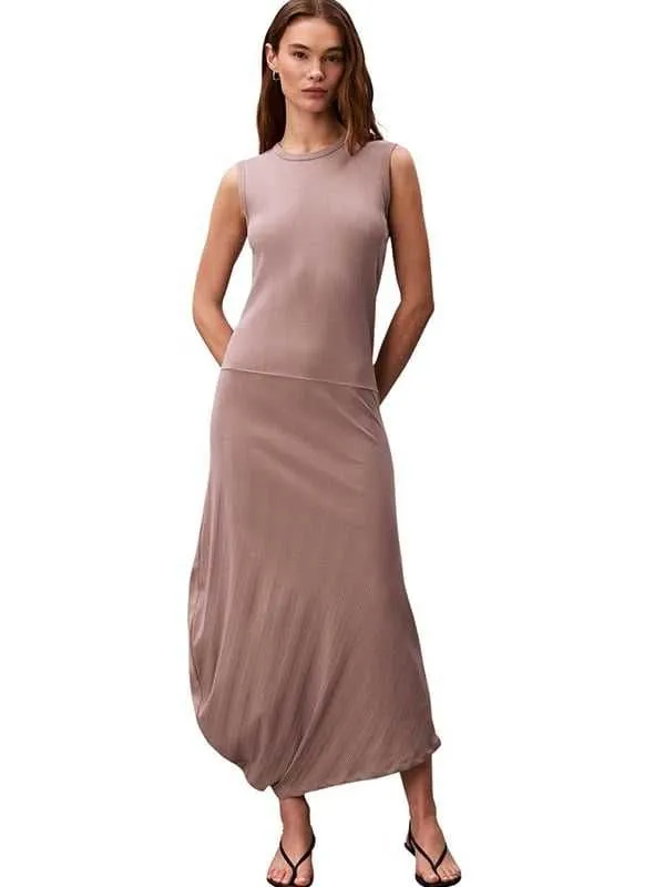 Calvin klein - pamučna maxi haljina