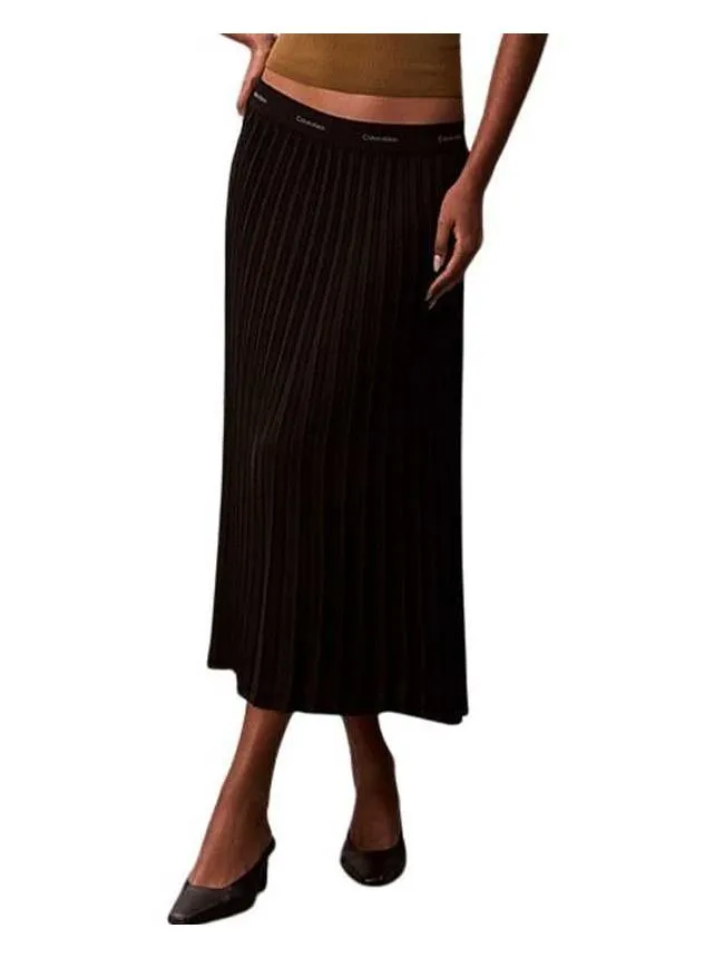 Calvin klein - plisirana maxi suknja