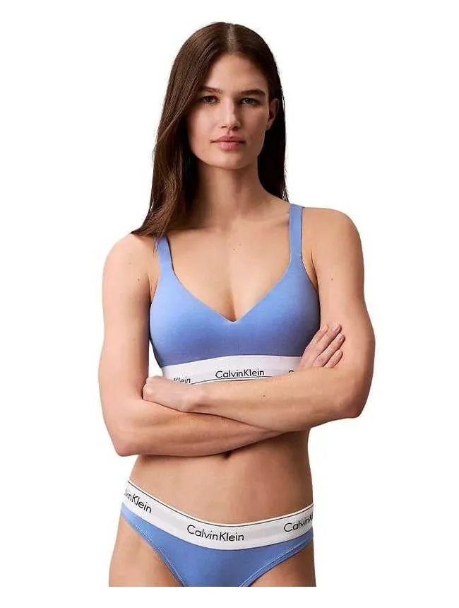 Calvin klein - push-up plavi grudnjak