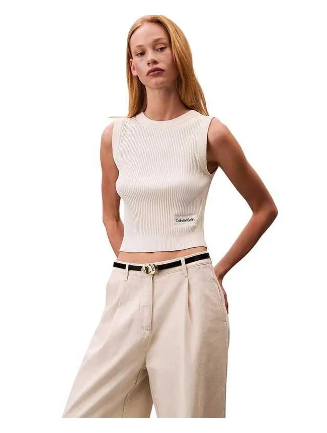 Calvin klein - rebrasta ženska majica