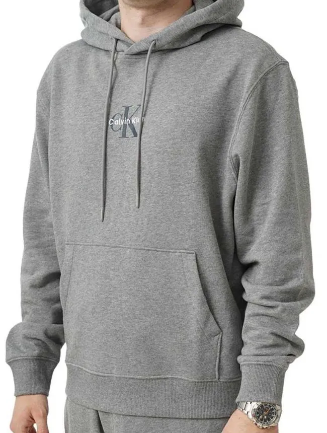 Calvin klein - siva pamučna muška dukserica