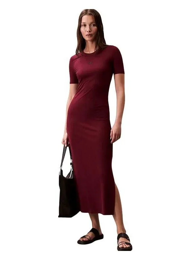Calvin klein - slim fit midi haljina