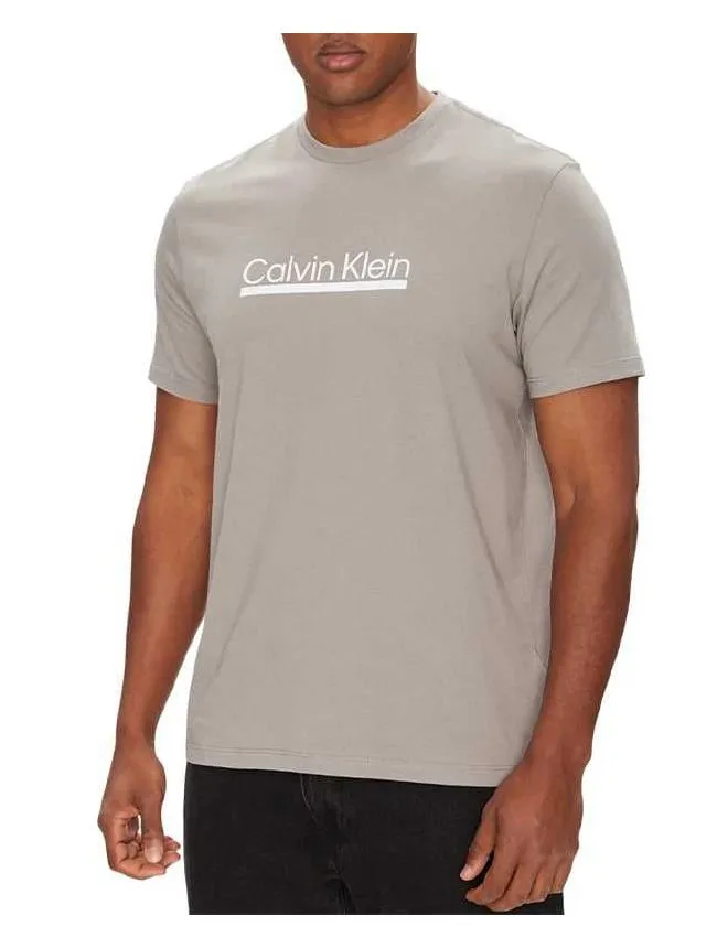 Calvin klein - svetlosiva pamučna muška majica