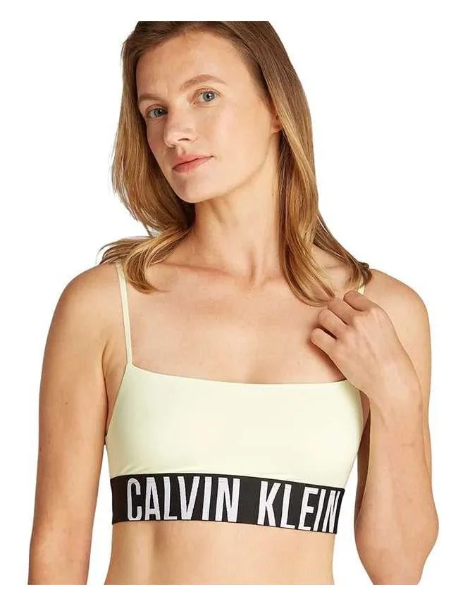 Calvin klein - svetložuti logo grudnjak