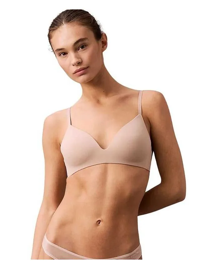 Calvin klein -trouglasti bež grudnjak