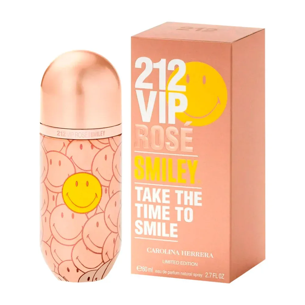 Carolina herrera 212 vip rosé smiley edp 80ml