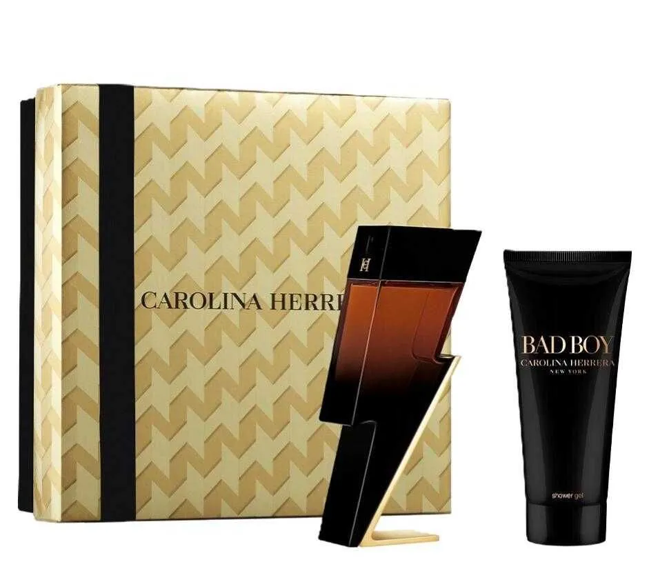Carolina herrera bad boy elixir set edp 100ml + shower gel 100ml