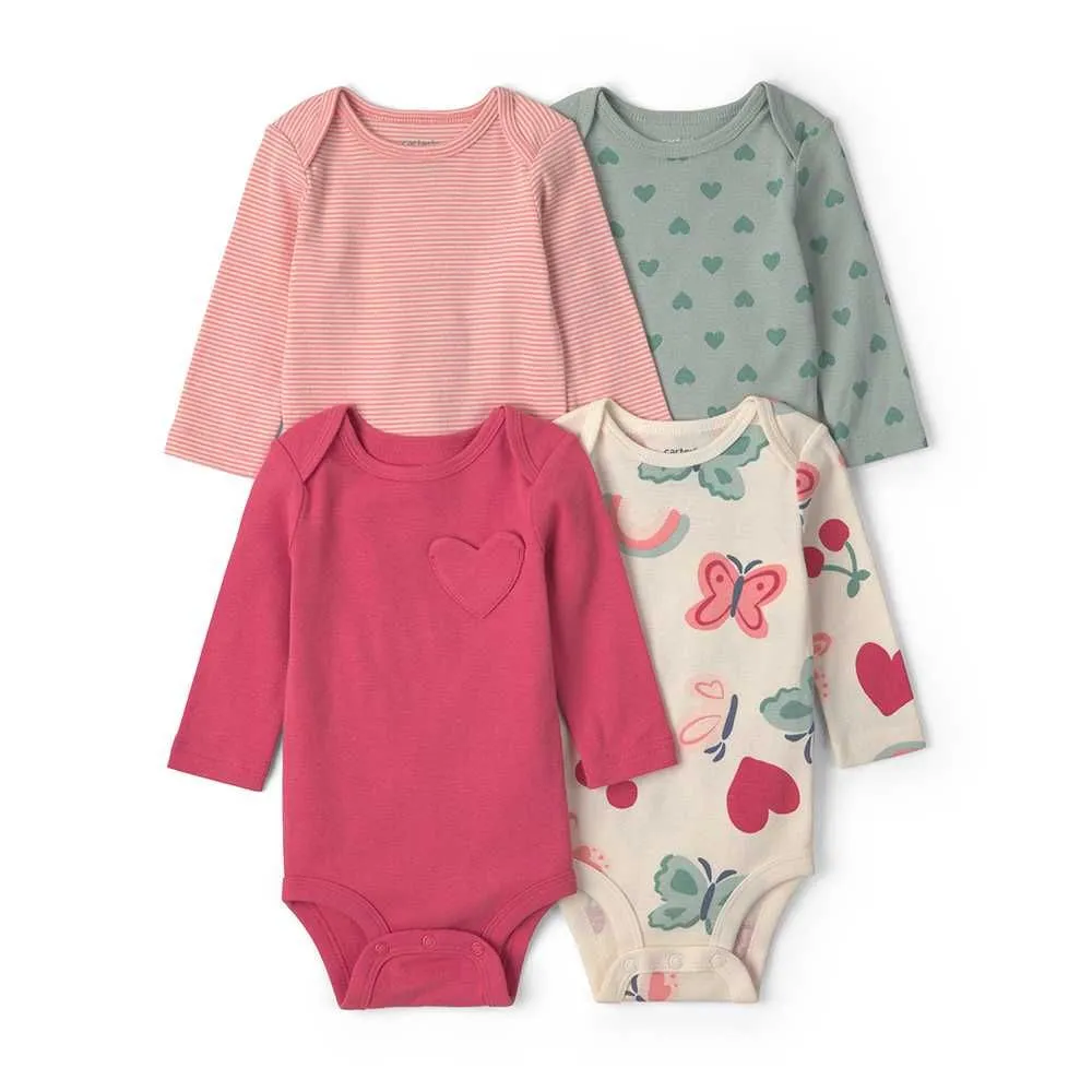 Carter's bodi za bebe devojčice - set od 4 kom.
