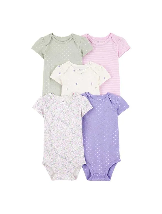 Carter's bodi za bebe devojčice - set od 5 kom.