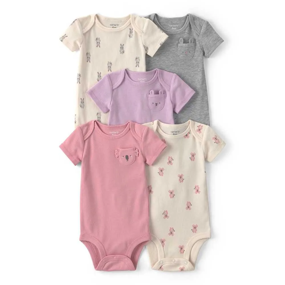 Carter's bodi za bebe devojčice - set od 5 kom.