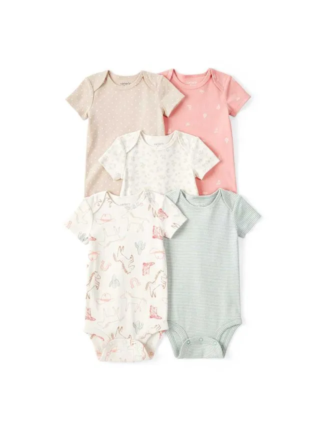 Carter's bodi za bebe devojčice - set od 5 kom.