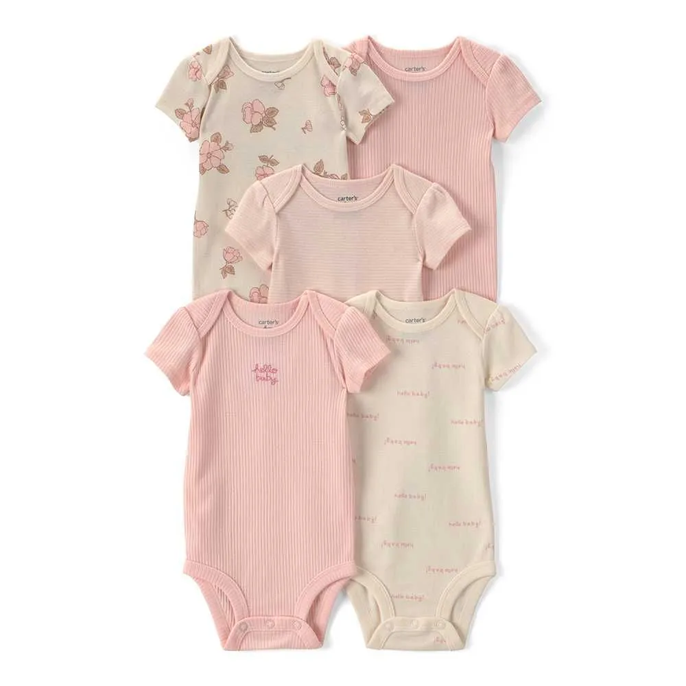 Carter's bodi za bebe devojčice - set od 5 kom.