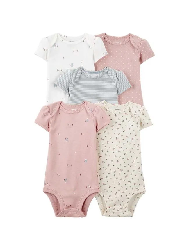 Carter's bodi za bebe devojčice - set od 5 kom.