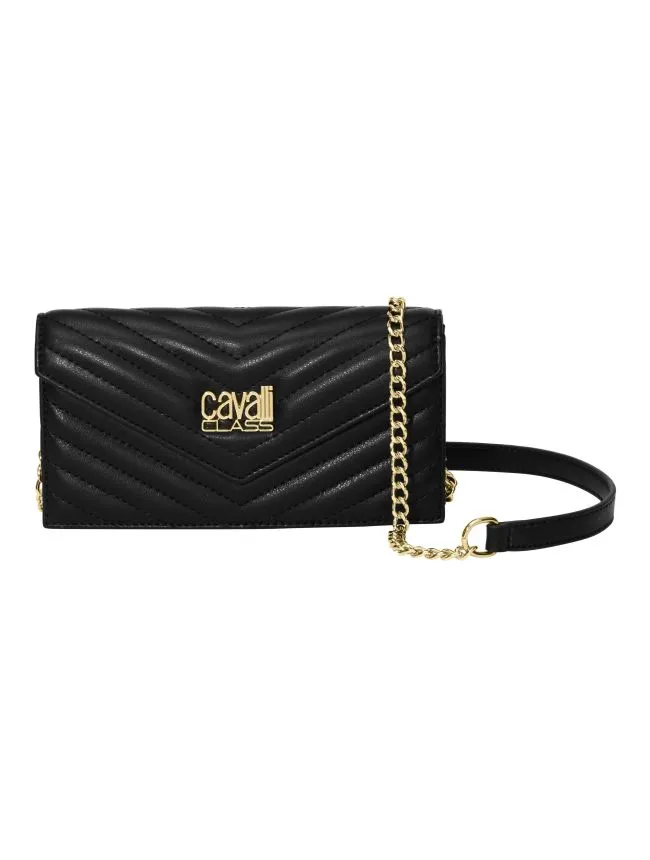 Cavalli class mini crossbody zenska torba valeria, black
