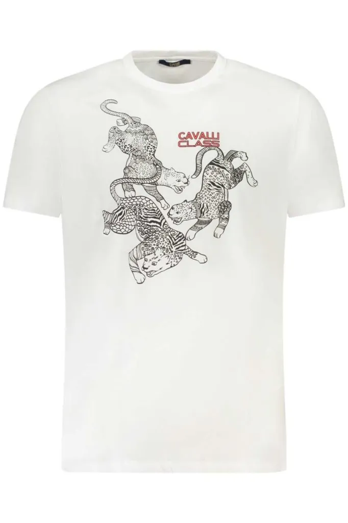 Cavalli class muška majica txt60cjd060, bela