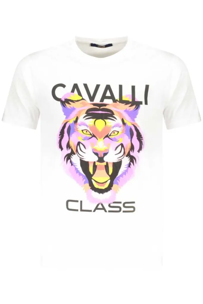Cavalli class muška majica txt60fjd060, bela