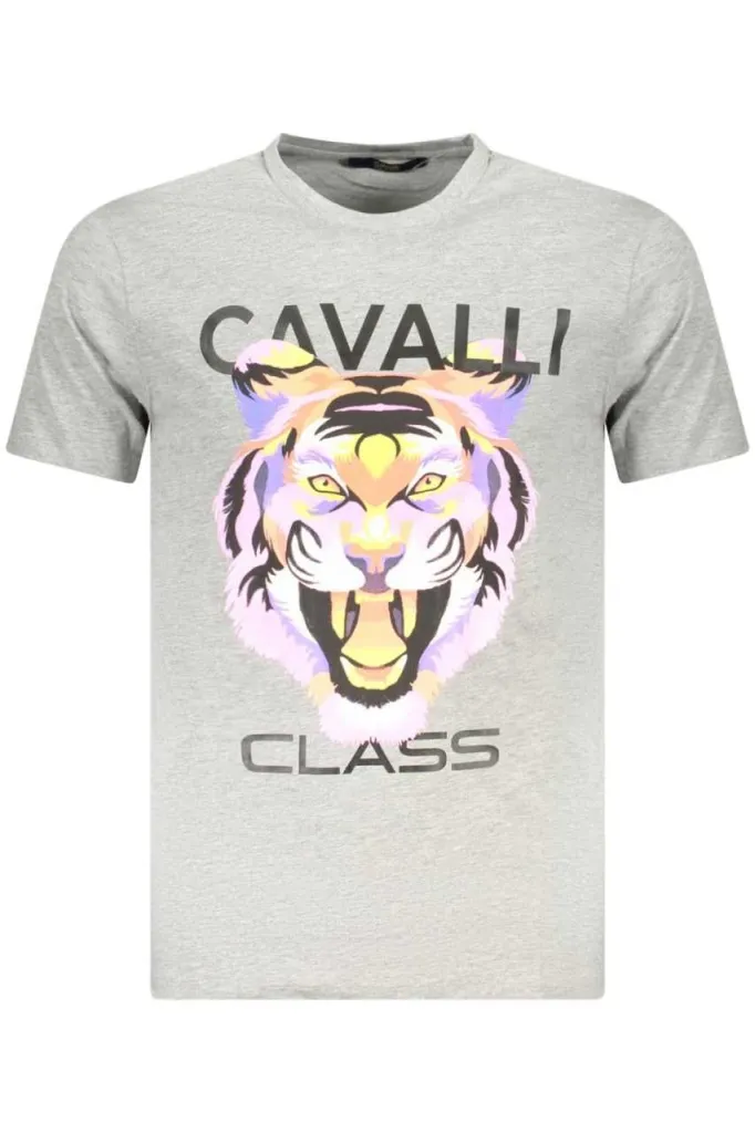 Cavalli class muška majica txt60fjd060, siva