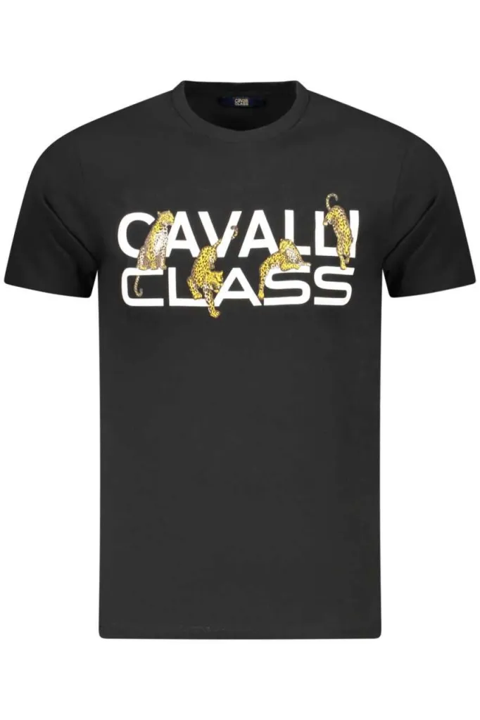 Cavalli class muška majica txt60mjd060, crna