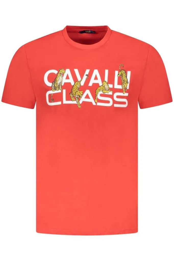 Cavalli class muška majica txt60mjd060, crvena